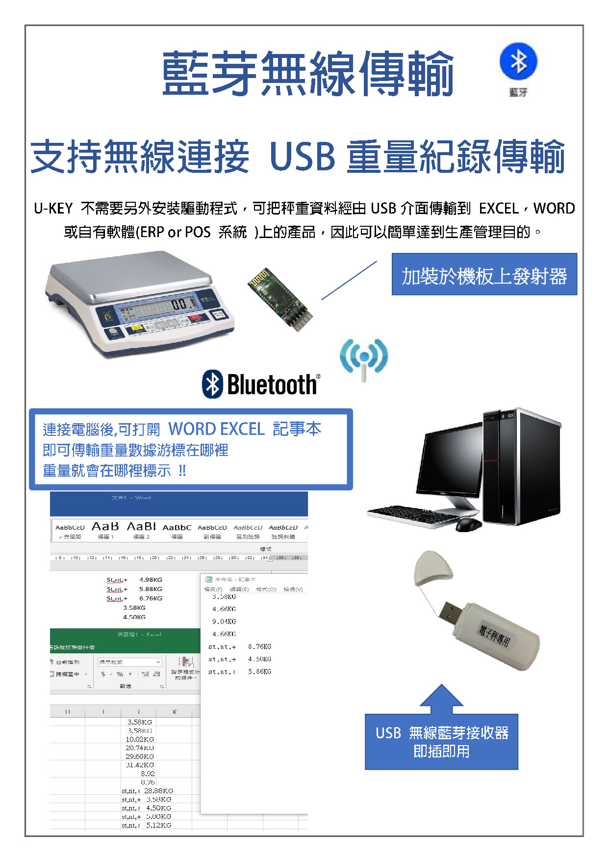 藍芽無線傳輸秤