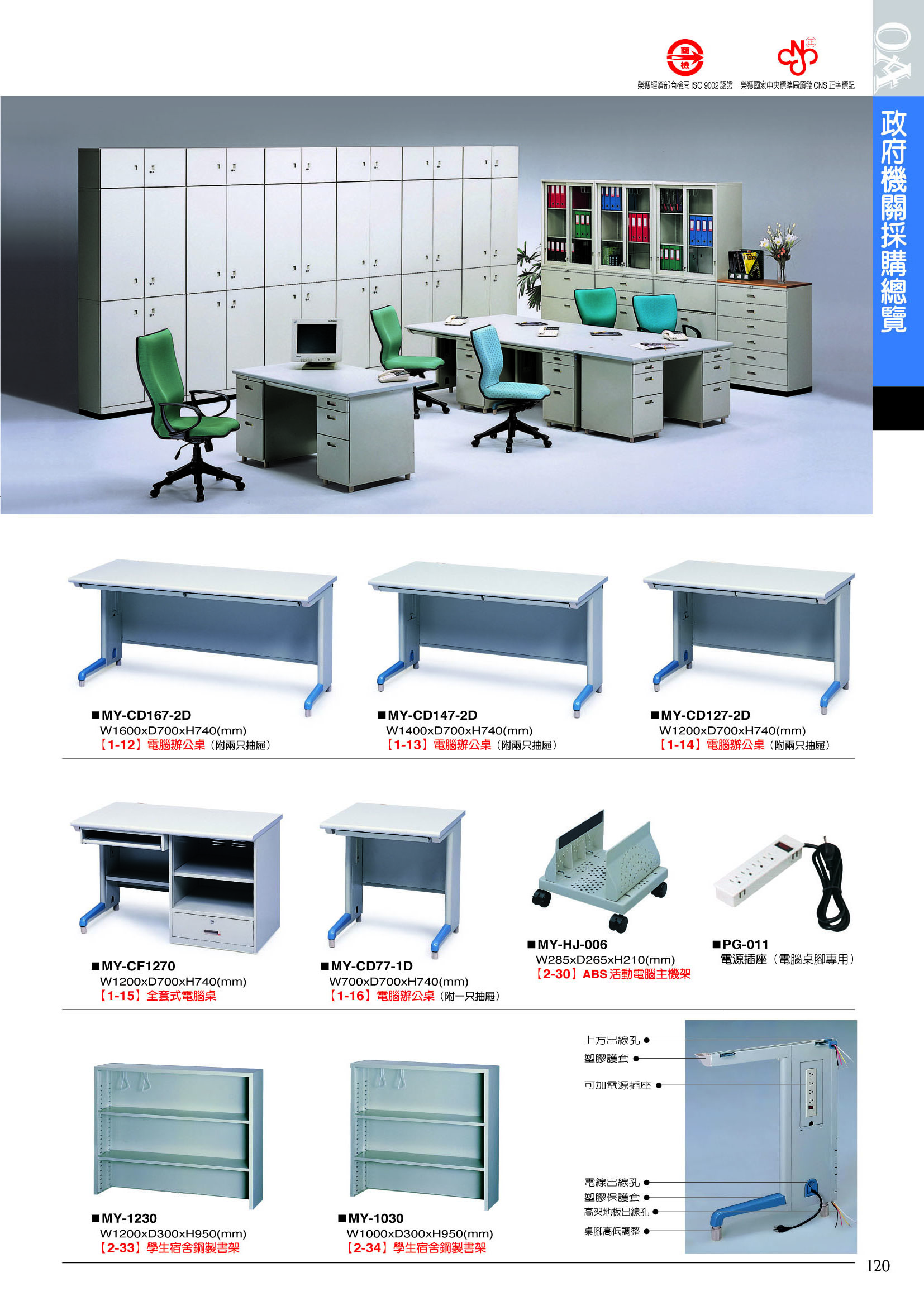 辦公家具-政府機關辦公桌-1
