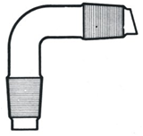 蒸餾彎頭-105度/3.3硼矽酸玻璃