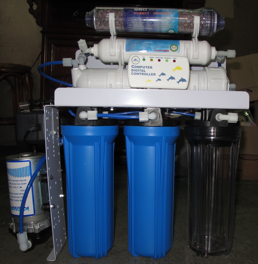 6道過濾美國進口RO水製造機(微電腦控制/50加侖)