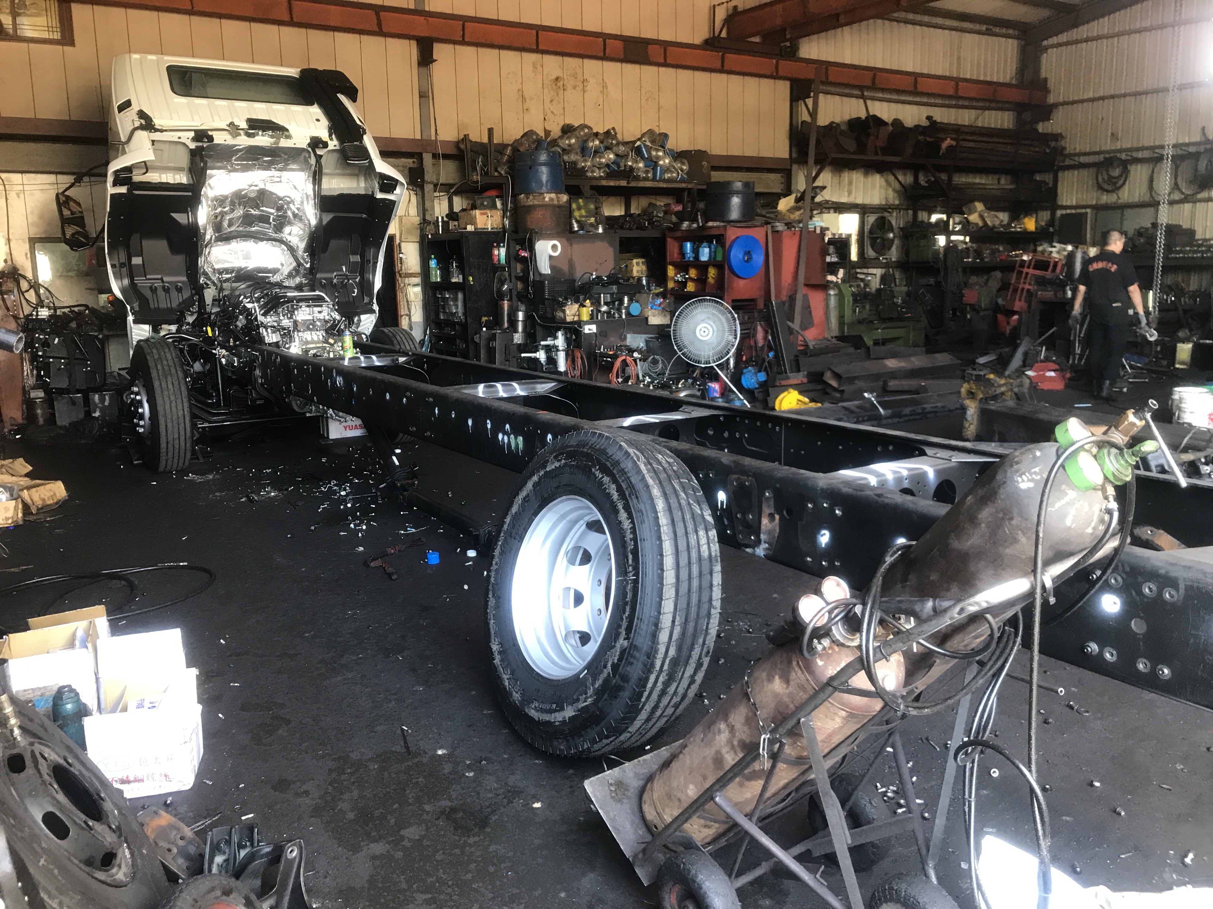 吊桿車大樑補強