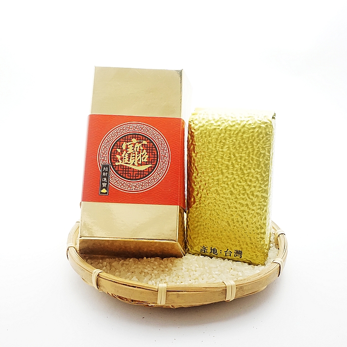 [年節禮盒]300g招財進寶金磚米禮盒