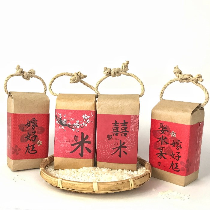 [婚禮小物]永結同心喜米禮盒