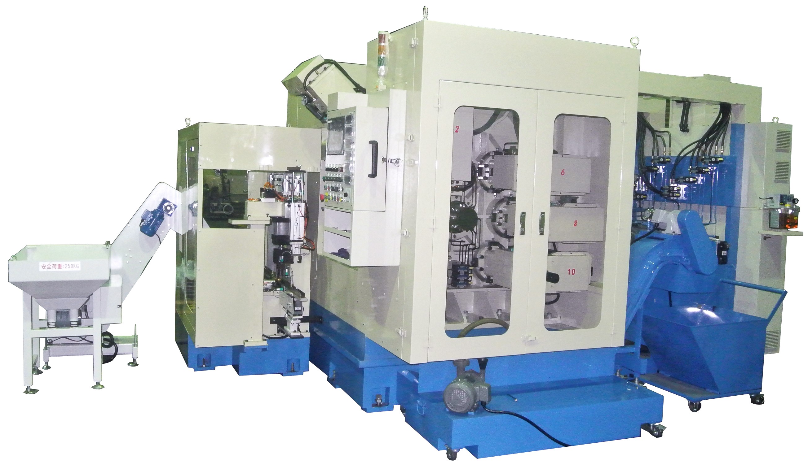 水車式十工位十三軸專用機