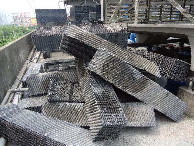 水塔散熱材更換