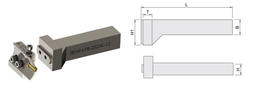 HFAPR外徑端面開槽刀