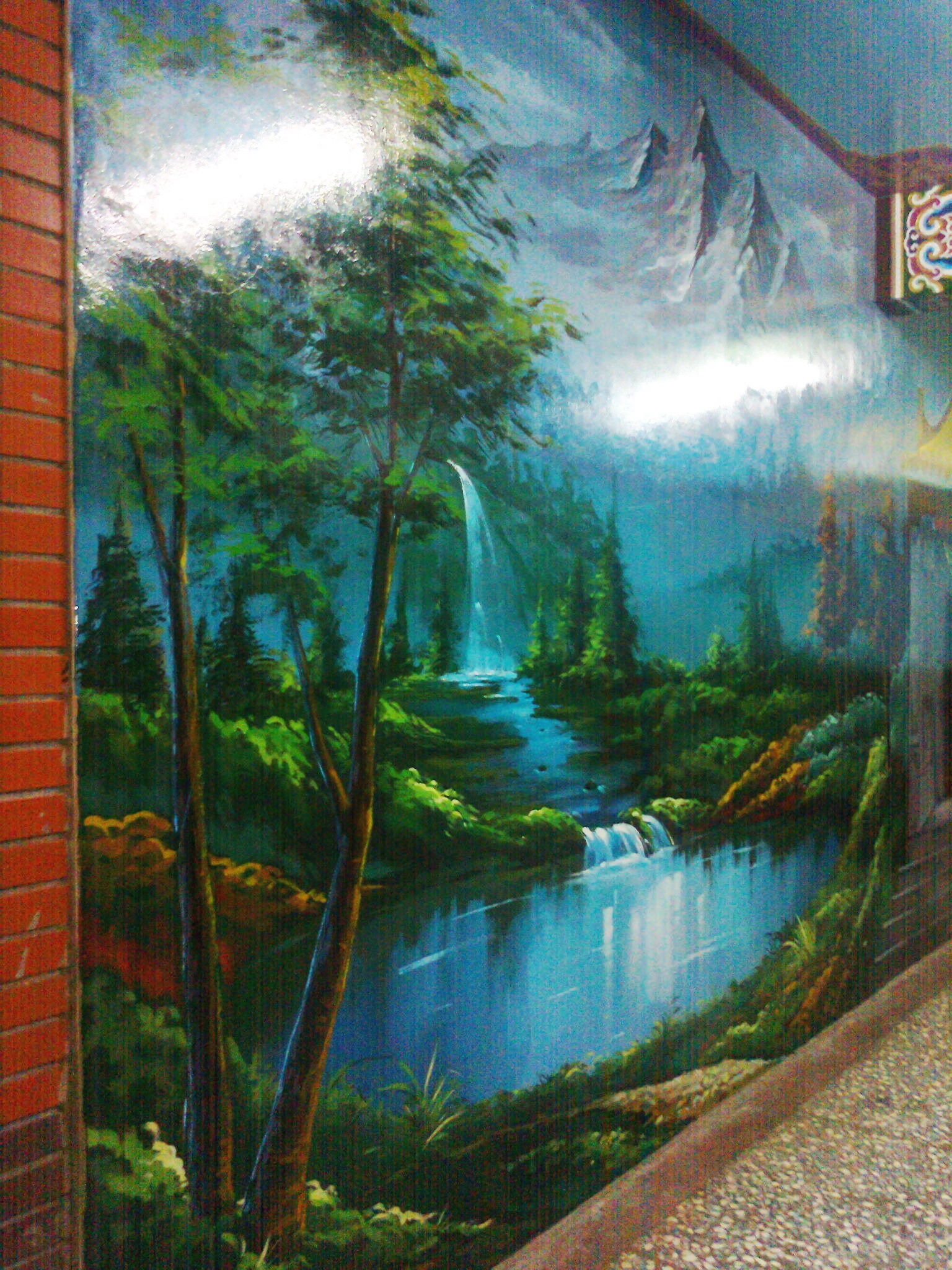 寺廟廟宇設計彩繪牆面