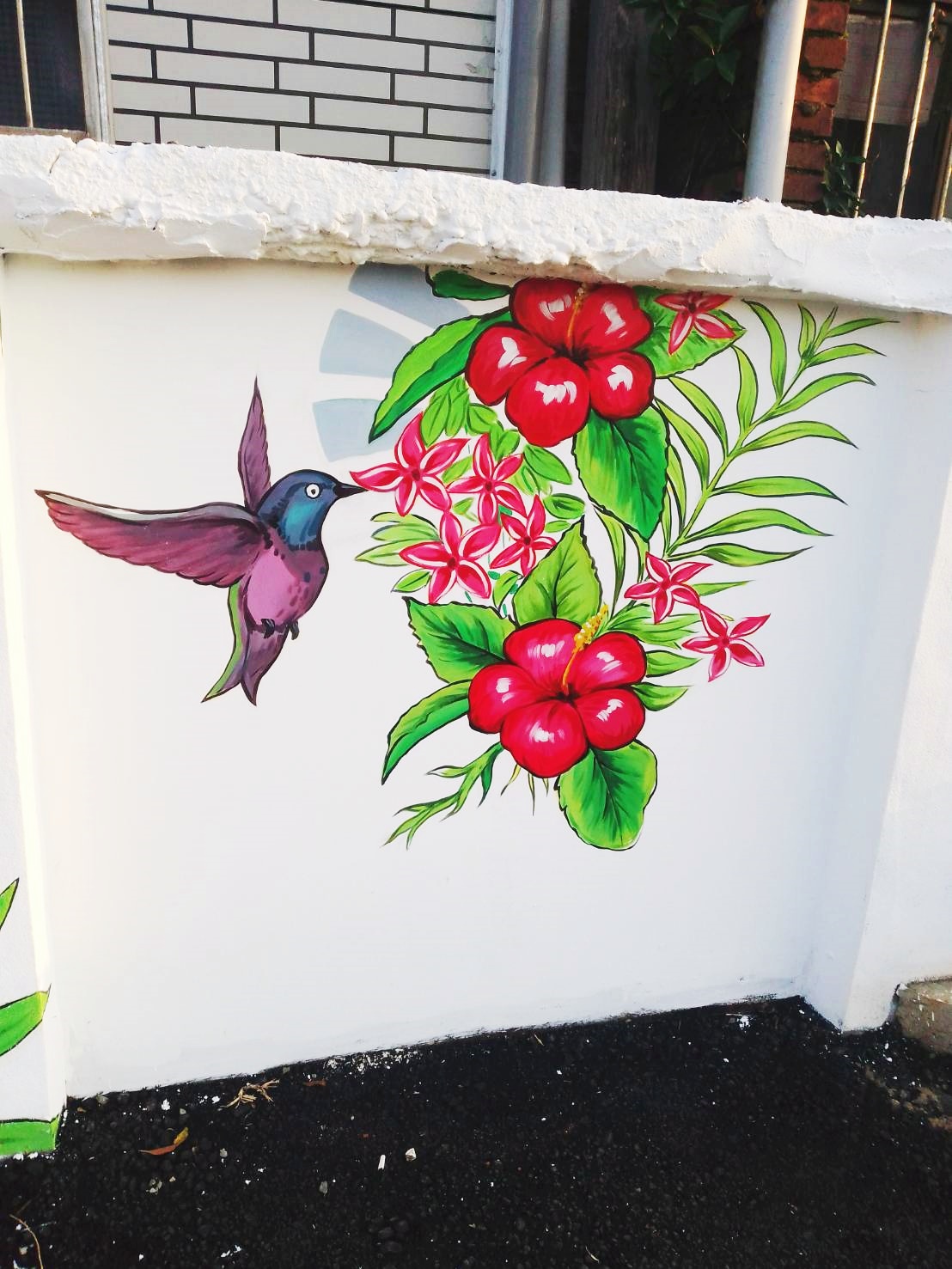 老獅手工牆彩繪