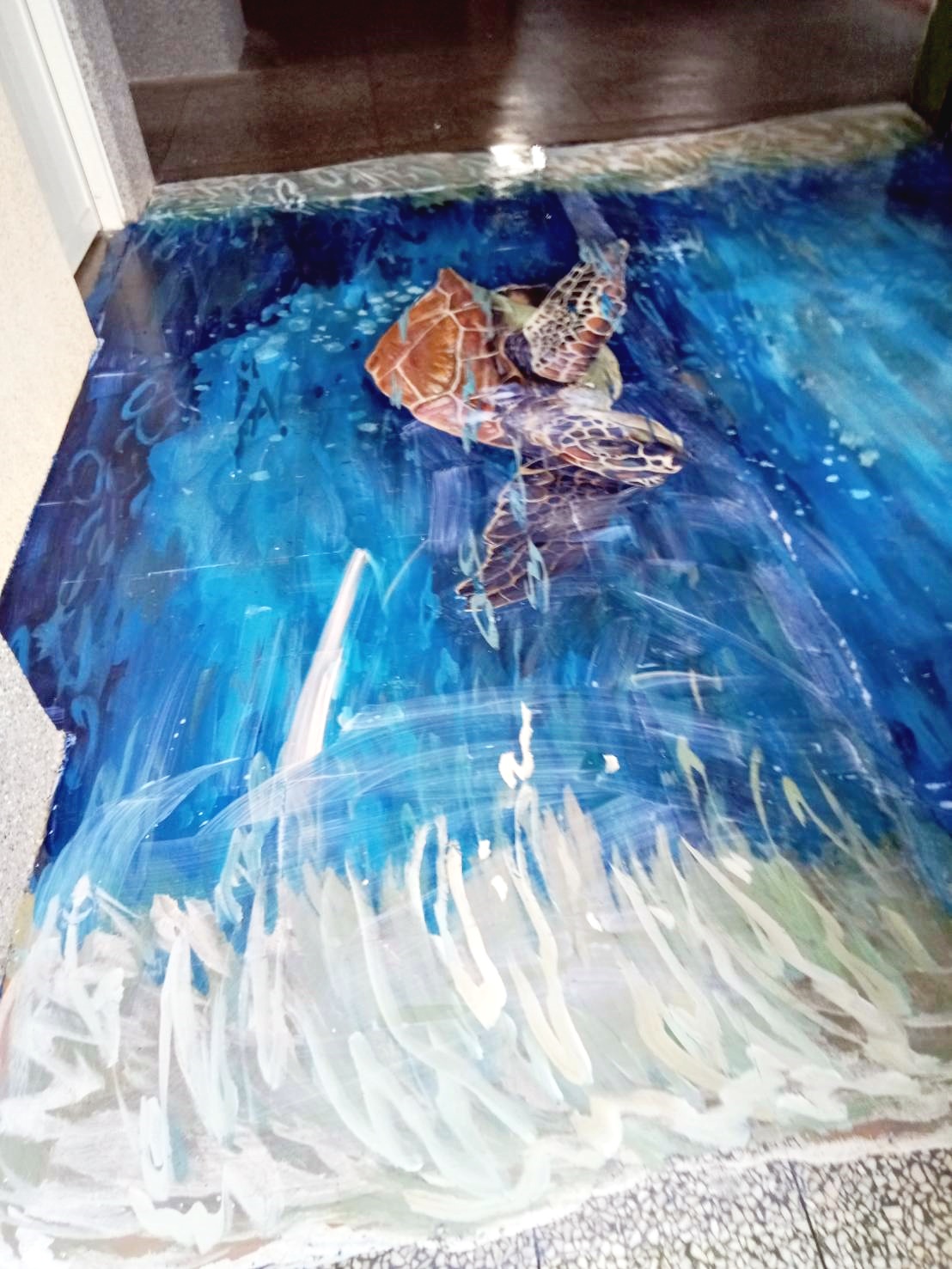 老獅外牆彩繪廣告