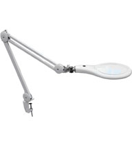 夾桌邊附燈源放大鏡