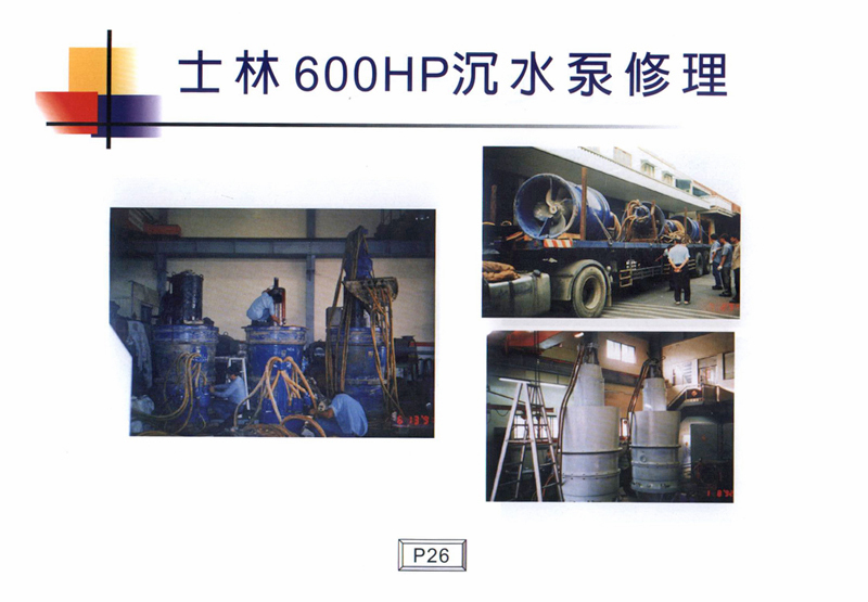 士林600HP沉水汞修理