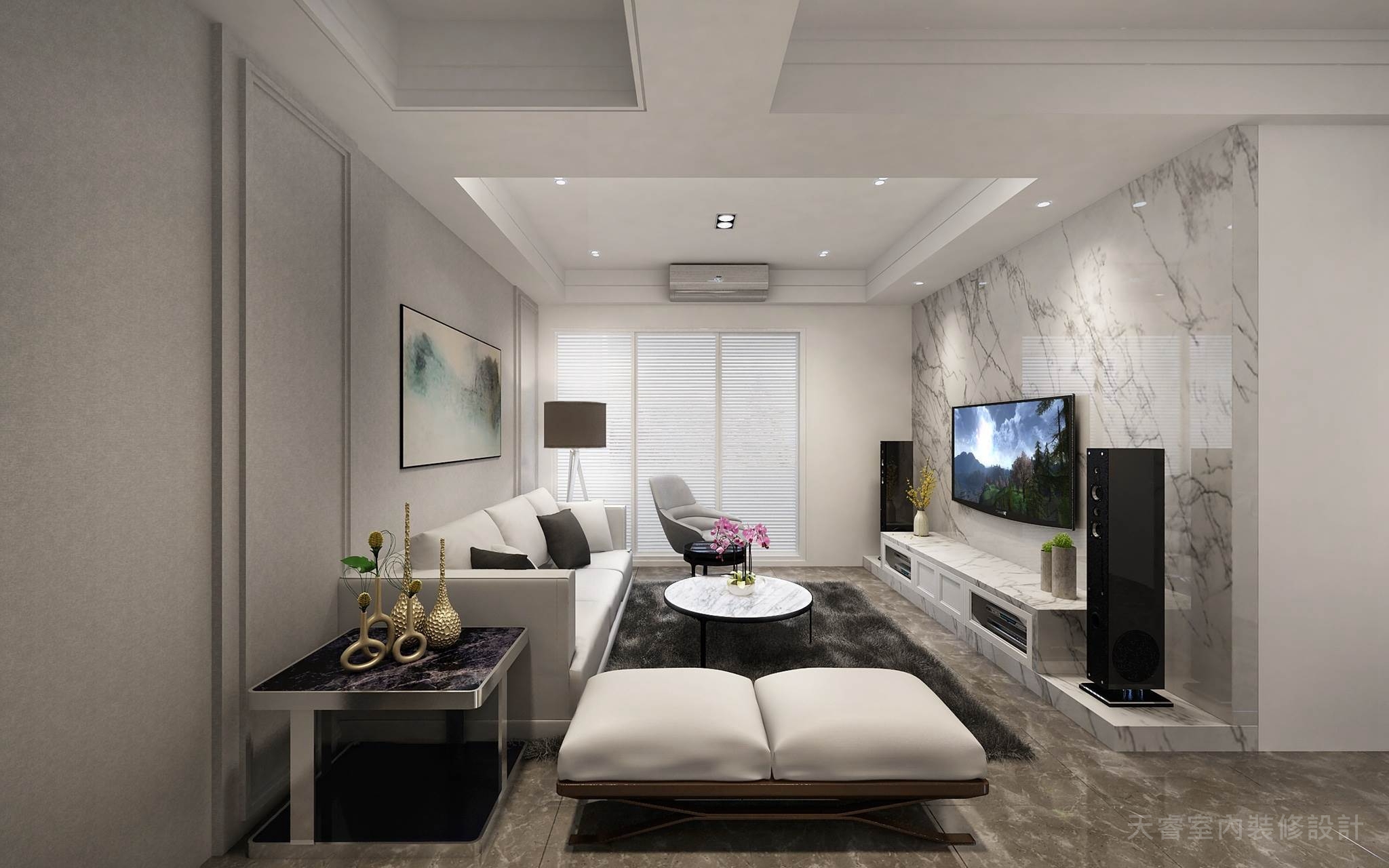 3D擬真圖-客廳室內設計