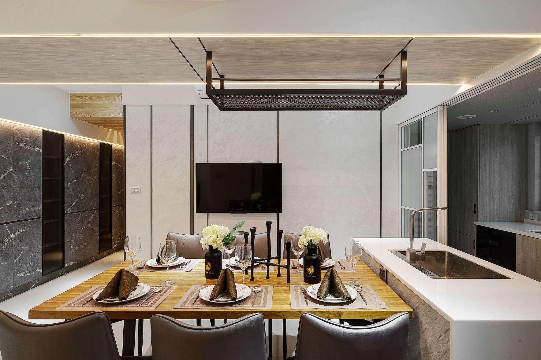 餐廳廚房室內設計1