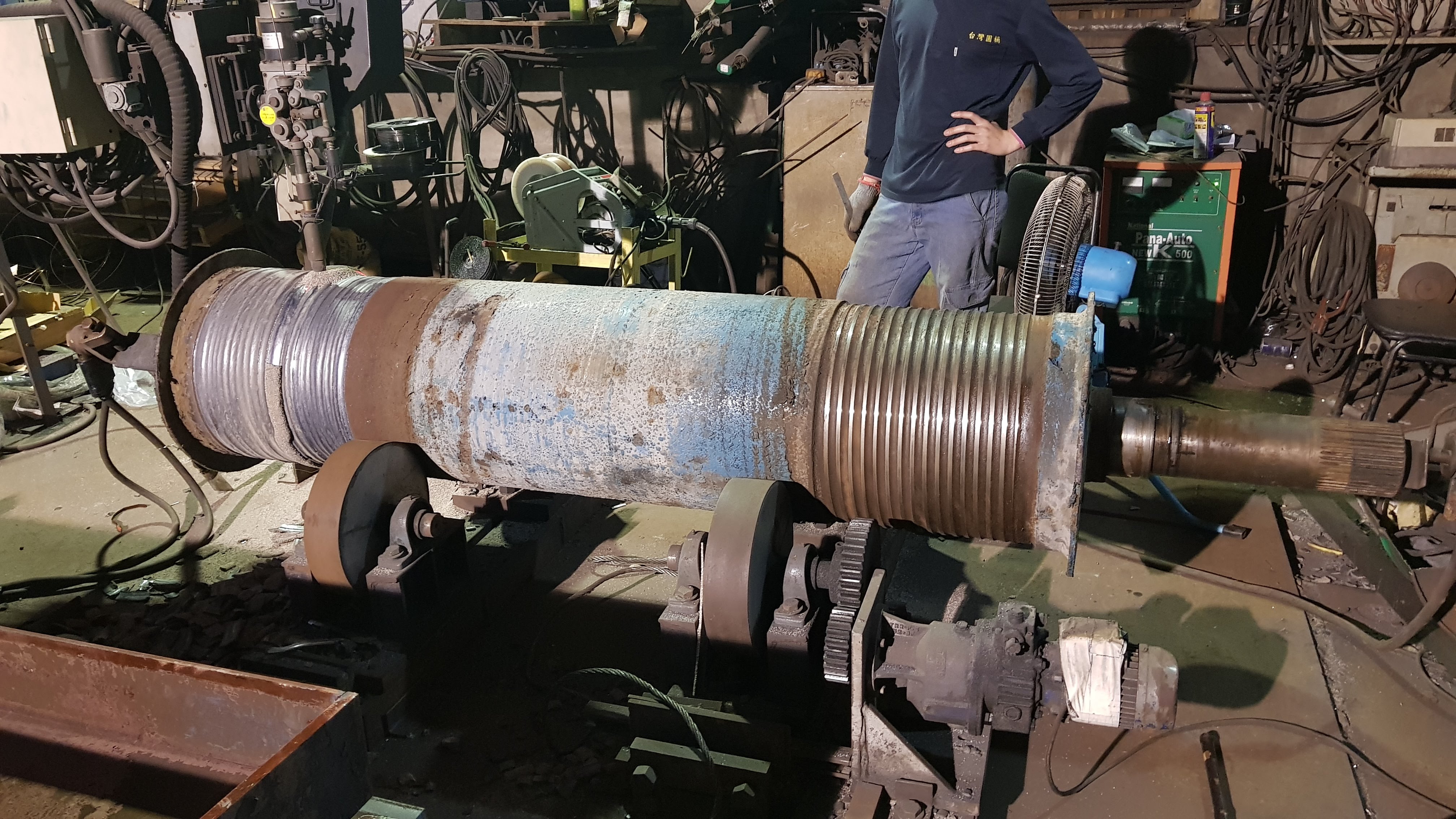 吊車車軸整理前