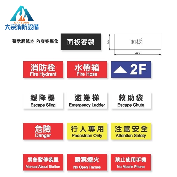 客製燈牌、耐壓防爆火警綜合盤SDEF系列【大宗消防安全設備器材行】