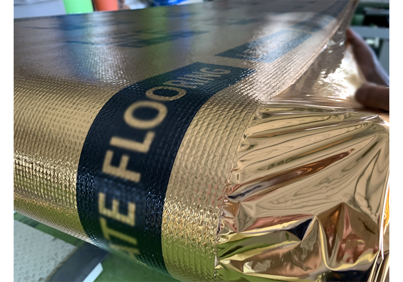 鋁箔壓紋-地板防潮保護材