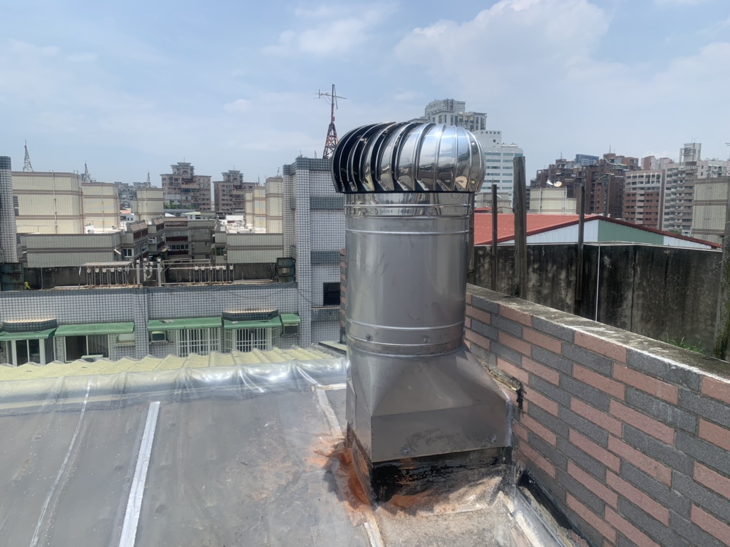 屋頂免動力通風器安裝