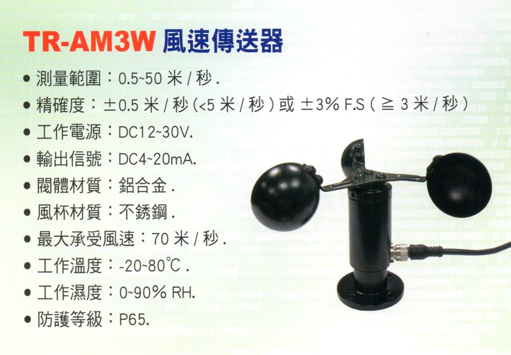 TR-AM3W風速傳送器