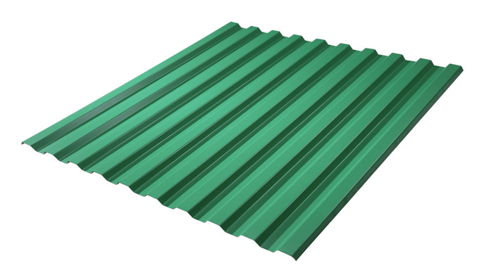 745型10溝角浪清板_綠(調整角度)