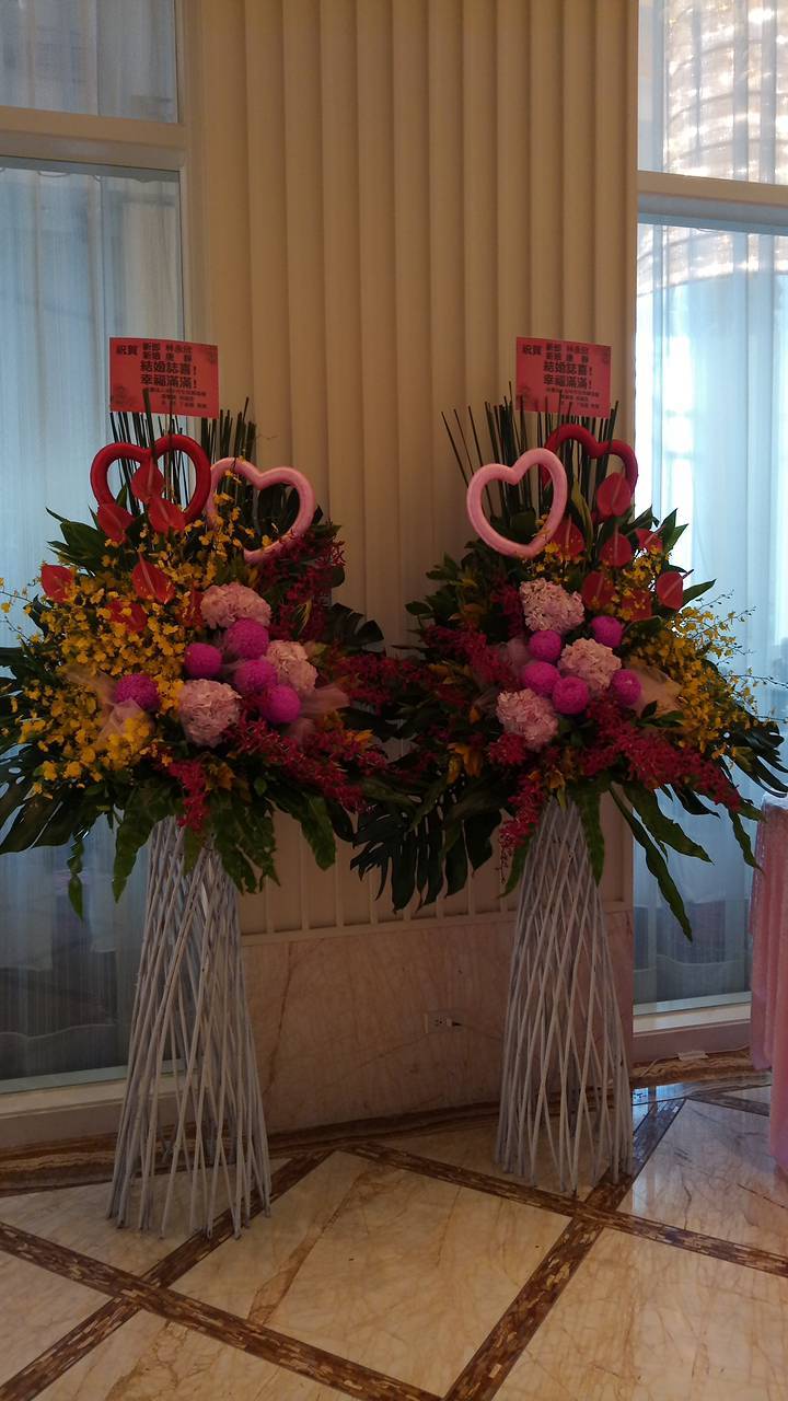 花架花籃羅馬柱