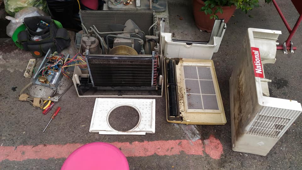 窗型冷氣保養清洗