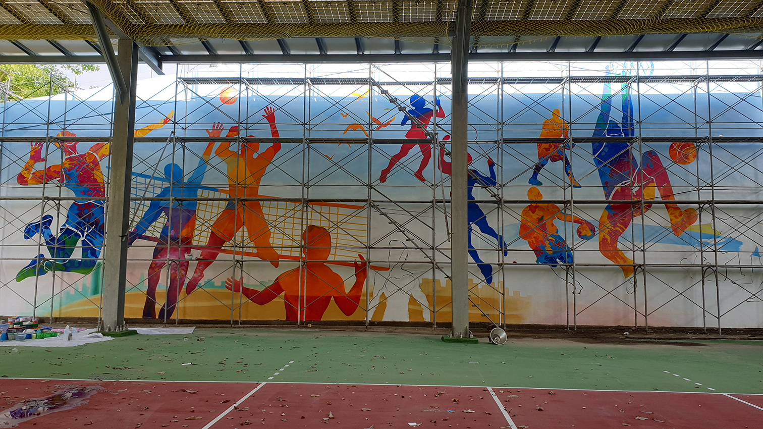 大寮區中庄國民小學牆壁彩繪