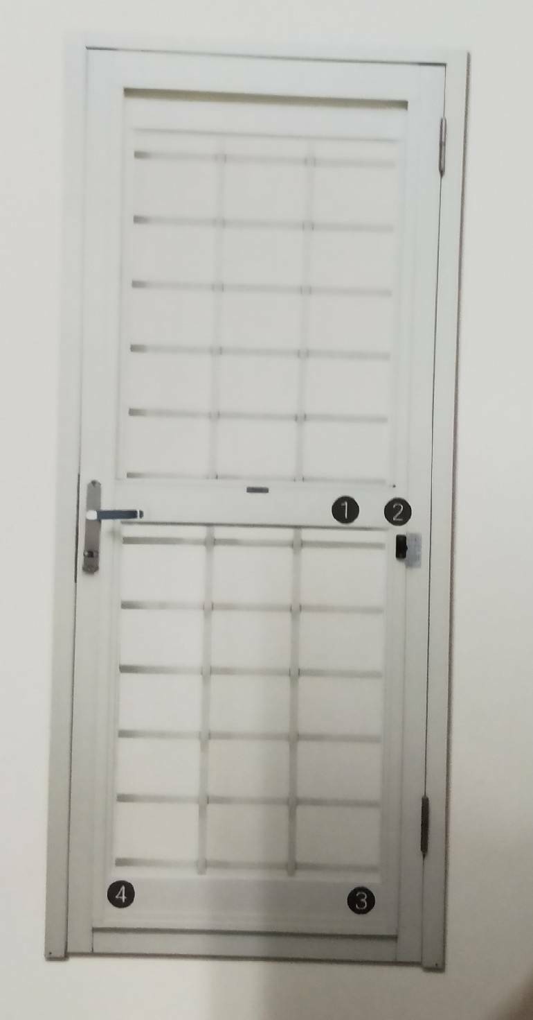 通風紗窗式鋁製大門