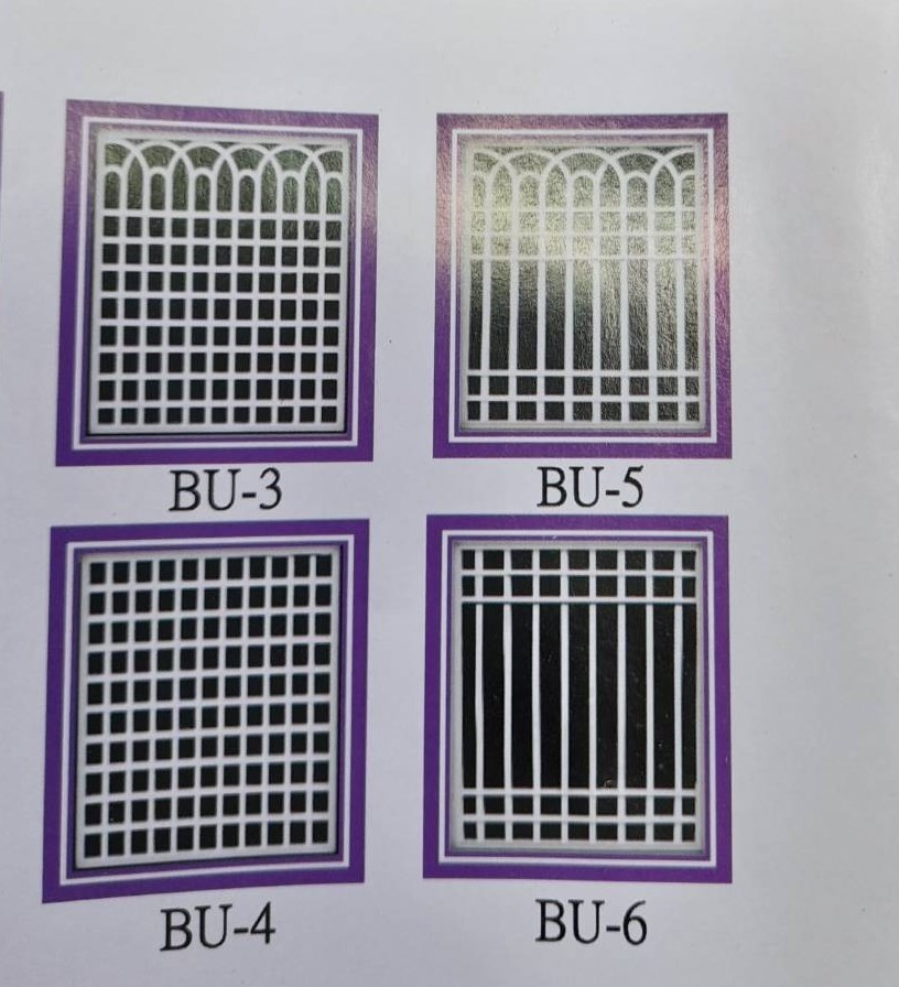 烤漆防盜鋁窗_白