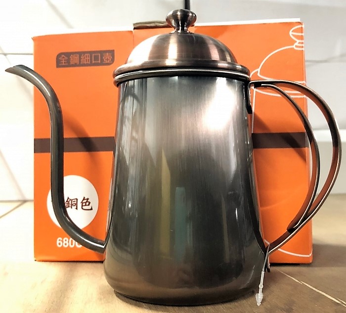 AOK全鋼細口壺680cc(古銅色)