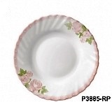 義大利-RosePink蛋白晶石強化玻璃-P3885-RP深湯盤徑23cm