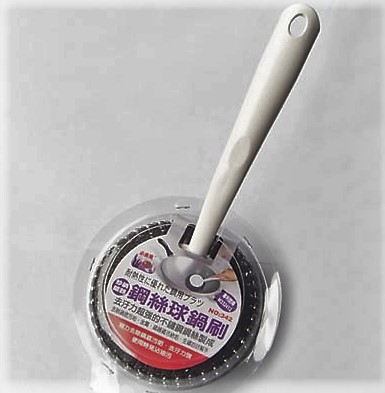 342附柄鋼絲球刷