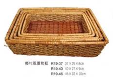 R19-46鄉村風置物籃46*32*H10cm