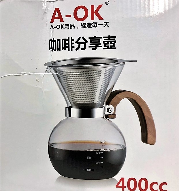 AOK咖啡分享壺附網400cc