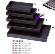 M317-39黑木紋直邊托盤39*27*4cm