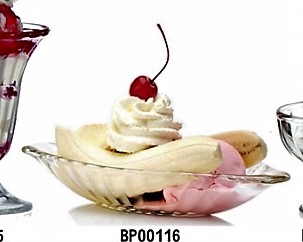 聖代冰淇淋杯-BP00116直紋香蕉船