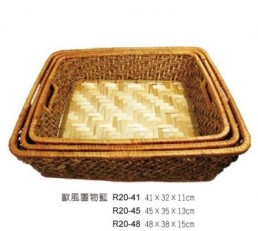 R20-45歐風置物籃45*35*H13cm
