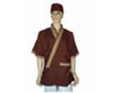 A256日本服-咖啡配扇形門襟(不含帽)