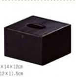 J03-1黑木紋紙巾盒-長方