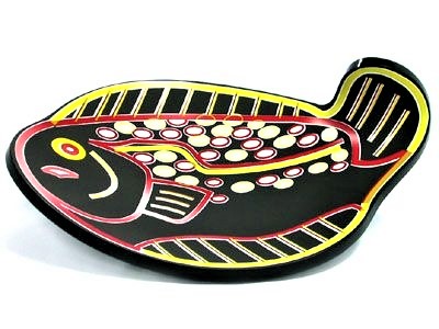 水晶魚盛器(大)