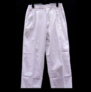 A118廚師服長褲-白