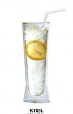 奇高耐熱雙層杯-K165L果汁雙層杯340cc