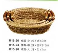 藤編系列-R15-28橢圓藤編籃
