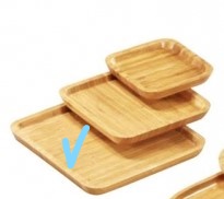 M83-25雅竹圓角竹托盤-正方25*25*2cm