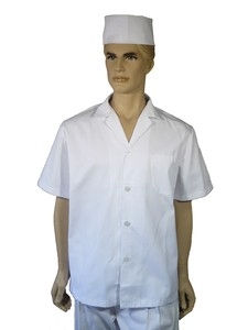 A116廚師-國民領單排釦短袖