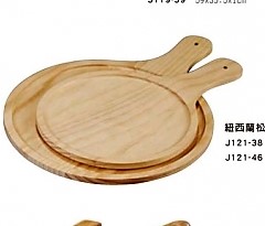 J121-38紐西蘭松木披薩板(PIZZA板)-圓形38*25*1.1cm