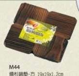 日本料理系列-M44燒杉鍋墊-方19*19*1.2cm
