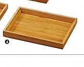 M28可疊式竹托盤(長方盤)大18.5*14.5*2.4cm