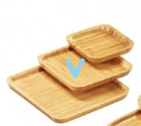 M83-20雅竹圓角竹托盤-正方20*20*2cm