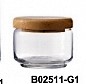 B02511-G1木蓋玻璃儲物罐325cc