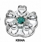 奇高耐熱花茶壺-K904A心型加熱底座